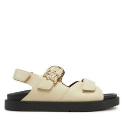 Sandały Tommy Hilfiger. Sandały Tommy Hilfiger, bez wzorów, sportowe, bez obcasa, na płaskiej podeszwie, bez zapięcia. Za 649.99 zł.