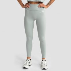 Legginsy damskie fitness z wysokim stanem Limitless. Zielone legginsy sportowe GYMBEAM, m, bez wzorów, z elastanu, z podwyższonym stanem, na fitness i siłownię. Za 112.90 zł.