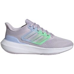 Buty adidas Ultrabounce HQ3786 fioletowe. Fioletowe buty do biegania bez wzorów, z gumy, bez zapięcia, do biegania. Za 519.13 zł.