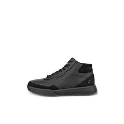 Wysokie trampki damskie Ecco Street Court. Czarne trampki ECCO, bez wzorów, z gumy, eleganckie, bez zapięcia. Za 706.90 zł.