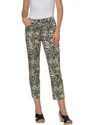 Heine Dżinsy - Slim fit - w kolorze czarno-żółto-białym rozmiar: 36. Białe jeansy Heine, bez wzorów, z bawełny. Za 74.99 zł.