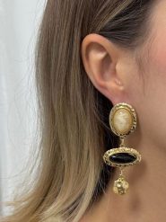 Heliophilia Pozłacane kolczyki-wkrętki rozmiar: onesize. Brązowe kolczyki Heliophilia, pozłacane. Za 86.99 zł.