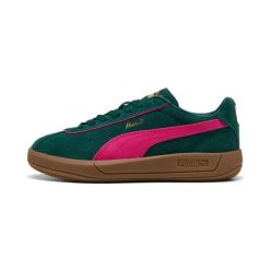 Damskie zamszowe buty sportowe Puma Club Klassika. Zielone buty treningowe Puma, bez wzorów, z gumy, bez zapięcia. Za 271.00 zł.