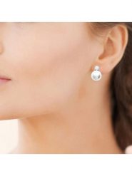 L'atelier précieux Srebrne kolczyki-wkrętki z cyrkoniami rozmiar: onesize. Szare kolczyki l'Atelier precieux, z cyrkonią, srebrne. Za 117.99 zł.