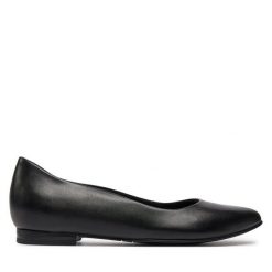 Baleriny Tamaris. Czarne baleriny Tamaris, bez wzorów, bez obcasa, bez zapięcia. Za 199.99 zł.