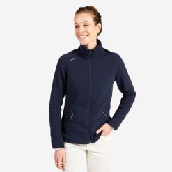 Polar żeglarski damski Tribord Sailing 100 ciepły. Szare bluzy z polaru TRIBORD, l, bez wzorów, z dzianiny, żeglarskie. Za 89.99 zł.