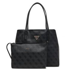 Torebka Guess. Szare shopper bag Guess, z aplikacjami, bez dodatków. Za 679.99 zł.