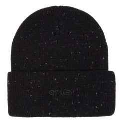 Czapka zimowa damska Oakley B1B Speckled Beanie. Czarne czapki zimowe Oakley, bez wzorów, sportowe. Za 57.99 zł.