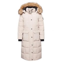Damska długa kurtka Superdry Everest. Szare kurtki Superdry, na zimę, m, z aplikacjami, z futra, biznesowe, bez kaptura. Za 855.00 zł.