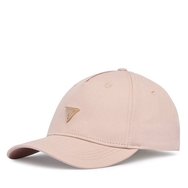 Czapka z daszkiem Guess. Czerwone czapki z daszkiem Guess, z aplikacjami. Za 128.99 zł.