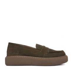 Półbuty Lasocki. Brązowe półbuty wsuwane Lasocki, bez wzorów, bez obcasa, na płaskiej podeszwie. Za 229.99 zł.