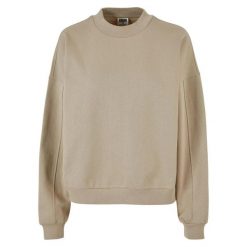 Damska bluza oversize z okrągłym dekoltem Urban Classics. Brązowe bluzy Urban Classics, m, bez wzorów, z bawełny, bez ramiączek, bez kaptura. Za 204.40 zł.