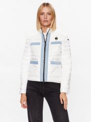 Blauer Kurtka przejściowa Amelia 23SBLDC02005 Biały Regular Fit. Białe kurtki Blauer, m, bez wzorów, z syntetyku, bez kaptura. Za 959.99 zł.