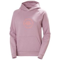 Bluza damska Helly Hansen Core Graphic. Fioletowe bluzy z kapturem Helly Hansen, na lato, m, bez wzorów, z bawełny, z kapturem. Za 379.00 zł.