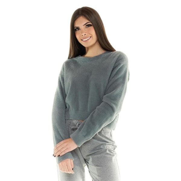 Krótki sweterek damski Leone Leisure. Szare swetry LEONE 1947 APPAREL, l, bez wzorów, z tkaniny, sportowe, bez ramiączek. W wyprzedaży za 182.75 zł.