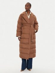 Pinko Kurtka puchowa Taccuino 103829 A0L5 Brązowy Regular Fit. Brązowe kurtki Pinko, l, bez wzorów, z puchu, bez kaptura. Za 1,599.00 zł.
