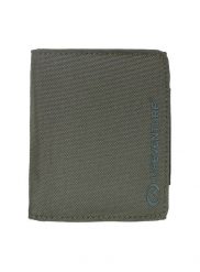 Portfel antykradzieżowy Lifeventure Recycled RFID Wallet - olive. Zielone portfele Lifeventure, bez wzorów, z nylonu. Za 94.59 zł.