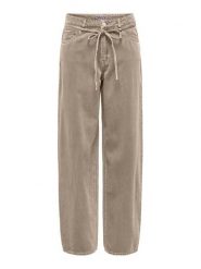 ONLY Jeansy Gianna 15372521 Beżowy Straight Leg. Brązowe jeansy ONLY, bez wzorów, z jeansu. Za 199.99 zł.