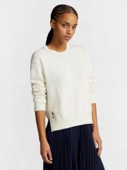 Polo Ralph Lauren Sweter Cn Po 211898583003 Écru Regular Fit. Swetry Polo Ralph Lauren, xxl, bez wzorów, z bawełny, bez ramiączek. Za 489.99 zł.