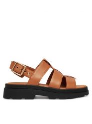 Clarks Sandały Orinoco3 Strap 26186587 Brązowy. Brązowe sandały Clarks, bez wzorów, ze skóry, bez obcasa, na płaskiej podeszwie, bez zapięcia. Za 389.99 zł.