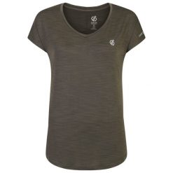 Koszulka sportowa z krótkim rękawem damska Vigilant. Zielone t-shirty sportowe Dare 2b, bez wzorów, ze skóry, bez ramiączek, do biegania. Za 76.63 zł.