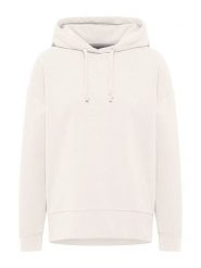 ELBSAND Bluza "Mathea" w kolorze białym rozmiar: M. Białe bluzy ELBSAND, m, bez wzorów, bez ramiączek, z kapturem. Za 211.31 zł.