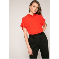 Answear - Koszula. Czerwone koszule ANSWEAR, l, bez wzorów, z poliesteru, casualowe, bez kołnierzyka, bez ramiączek. W wyprzedaży za 49.90 zł.