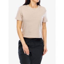 Koszulka bawełniana damska Black Diamond BD Stripe SS Tee. Brązowe t-shirty sportowe Black Diamond, bez wzorów, z bawełny, bez ramiączek. Za 125.99 zł.