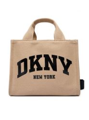 DKNY Torebka R41AOC80 Khaki. Brązowe torebki klasyczne DKNY, bez wzorów, z materiału, bez dodatków. Za 439.99 zł.