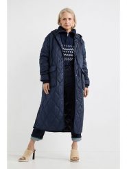 Josephine & Co Płaszcz pikowany "Anastasia" w kolorze granatowym rozmiar: 44. Niebieskie płaszcze Josephine & Co, bez wzorów, bez kaptura. Za 376.85 zł.