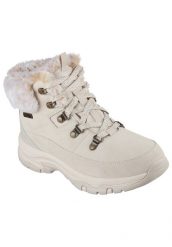 Tenisówki Skechers Model Trego - Snow Worries Kolor Biały. Brązowe trampki Skechers, bez wzorów, z materiału, bez zapięcia. Za 432.70 zł.