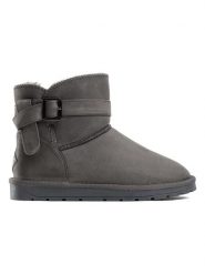 ISLAND BOOT Botki zimowe "Bertie" w kolorze szarym rozmiar: 36. Szare botki Island Boot, bez wzorów, z materiału, bez obcasa, bez zapięcia. Za 107.97 zł.