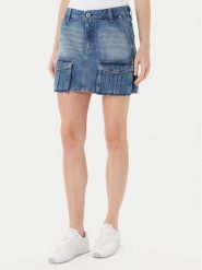 Karl Lagerfeld Jeans Spódnica jeansowa A3W12008 Niebieski Regular Fit. Niebieskie spódnice Karl Lagerfeld Jeans, s, bez wzorów, z bawełny. Za 399.99 zł.