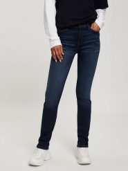 Cross Jeans Dżinsy - Slim fit - w kolorze granatowym rozmiar: W30/L34. Niebieskie jeansy Cross Jeans, l, z aplikacjami, z jeansu, klasyczne, z podwyższonym stanem. Za 92.42 zł.
