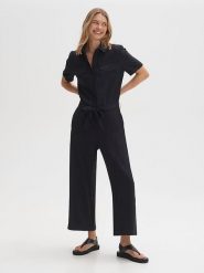 OPUS Kombinezon w kolorze czarnym rozmiar: 36. Czarne kombinezony Opus, bez wzorów, z tkaniny, bez kołnierzyka, bez ramiączek. Za 187.99 zł.