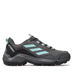 Trekkingi adidas. Szare buty trekkingowe adidas, z gore-texu, bez zapięcia. Za 299.99 zł.