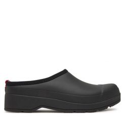 Kalosze Hunter. Czarne kalosze Hunter, bez wzorów, bez zapięcia. Za 379.99 zł.