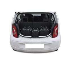 Torby Do Bagażnika Vw Up! 2011-2023 3Szt Kjust. Czarne torby podróżne KJUST, bez wzorów. Za 690.00 zł.