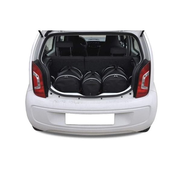 Torby Do Bagażnika Vw Up! 2011-2023 3Szt Kjust. Czarne torby podróżne KJUST, bez wzorów. Za 690.00 zł.