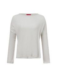 MAX&Co. sweter z dzianiny kaszmirowej - Baseball Kobiety Kaszmir biały, XS. Białe swetry MAX&Co., xs, bez wzorów, z dzianiny, bez ramiączek. Za 1,399.95 zł.