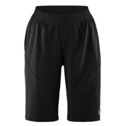 Szorty damskie Gonso Simplita. Czarne szorty sportowe Gonso, bez wzorów, z materiału, rowerowe. Za 411.00 zł.
