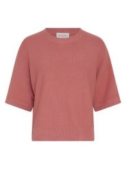 MOSS COPENHAGEN Sweter w kolorze jasnoróżowym rozmiar: S/M. Różowe swetry Moss Copenhagen, m, bez wzorów, bez ramiączek. Za 159.95 zł.
