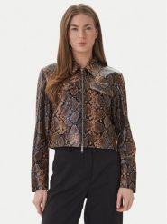 ONLY Kurtka z imitacji skóry Paris 15365492 Brązowy Regular Fit. Brązowe kurtki ONLY, xs, bez wzorów, ze skóry, bez kaptura. Za 209.99 zł.