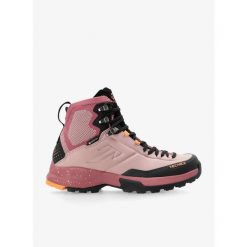 Buty turystyczne damskie Tecnica Forge Hike Mid GTX. Czerwone buty trekkingowe Tecnica, bez zapięcia. Za 567.94 zł.
