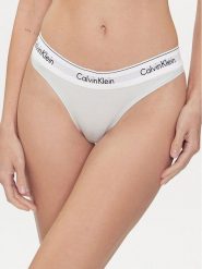 Calvin Klein Underwear Stringi 0000F3786E Niebieski. Niebieskie stringi Calvin Klein Underwear, bez wzorów, z bawełny. Za 59.99 zł.