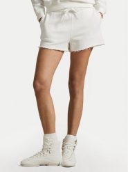 Polo Ralph Lauren Szorty sportowe 211965103001 Biały Straight Fit. Białe szorty sportowe Polo Ralph Lauren, bez wzorów, z bawełny. Za 459.99 zł.