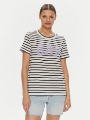 Gap T-Shirt 616788-01 Czarny Regular Fit. Czarne t-shirty GAP, m, bez wzorów, z bawełny, bez kołnierzyka, bez ramiączek. Za 79.99 zł.