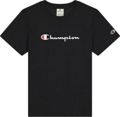 Koszulka sportowa damska Champion SS Tee. Czarne t-shirty sportowe Champion, m, bez wzorów, z bawełny, bez ramiączek. Za 98.99 zł.