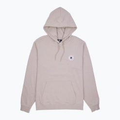 Bluza Converse Go-To Chuck Taylor Patch Hoodie 10026983-A04. Brązowe bluzy Converse, bez wzorów, sportowe, bez ramiączek, bez kaptura. Za 269.99 zł.