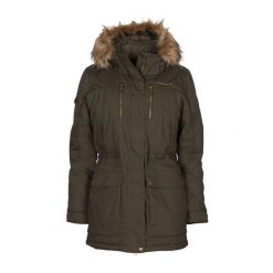 Kurtka puchowa damska Pinewood Finnveden Winter Parka. Zielone płaszcze PINEWOOD, xs, bez wzorów, z puchu, sportowe, bez kaptura. Za 899.99 zł.